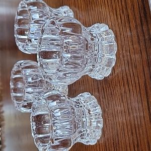 DePlomb Lead Crystal Candle holders